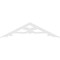 Ekena Millwork Pitch Brontes Architectural Grade PVC Gable Pediment, 72"W x 18"H x 1"P (6/12) GPP072X018X100BRO - alternate 3